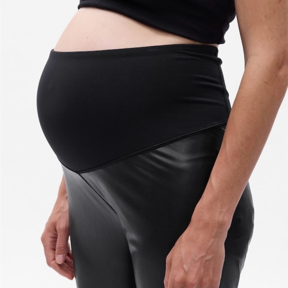 Gap Maternity Faux Leather Leggings